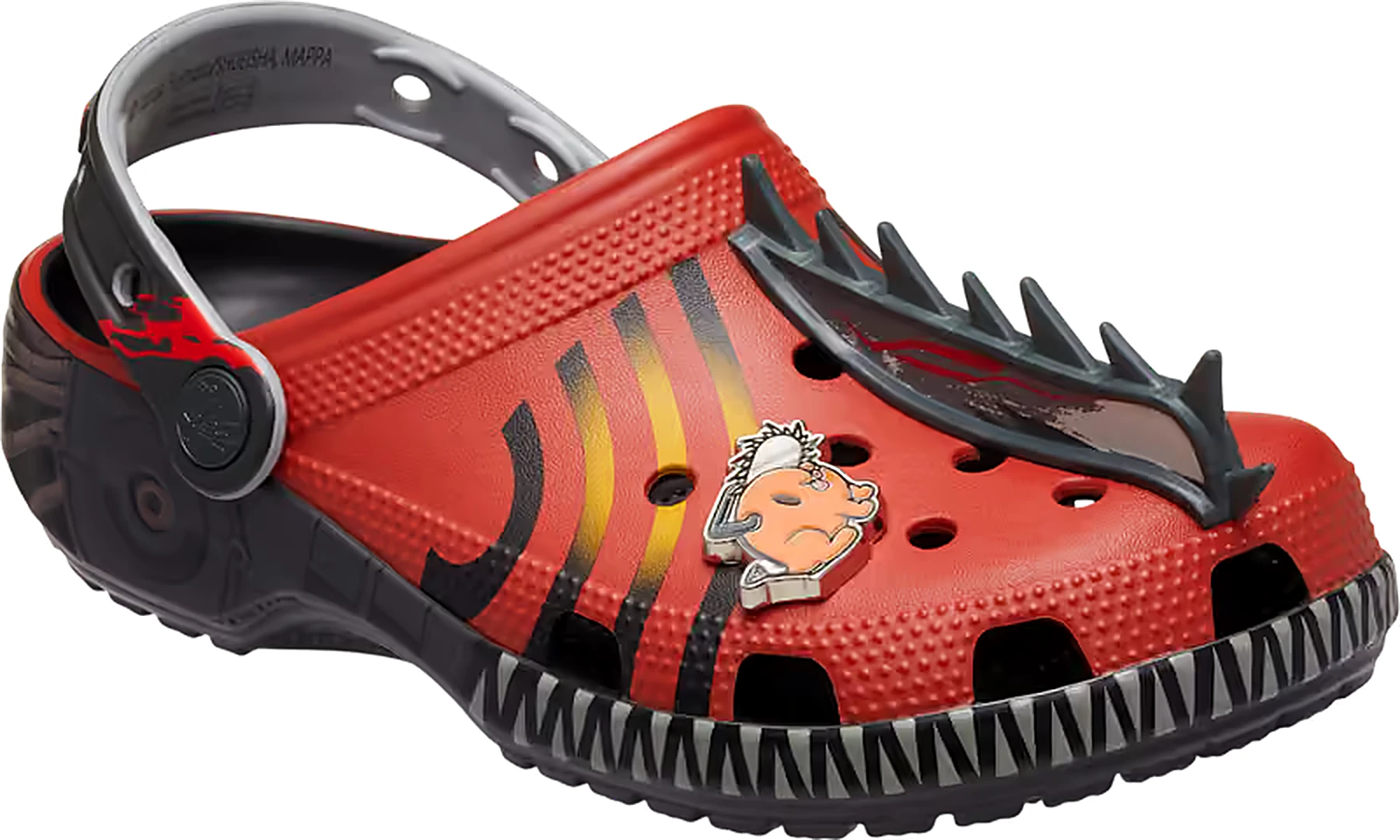 Chainsaw Man x Crocs Classic Clog Denji 213925-90H - vista di tre quarti"