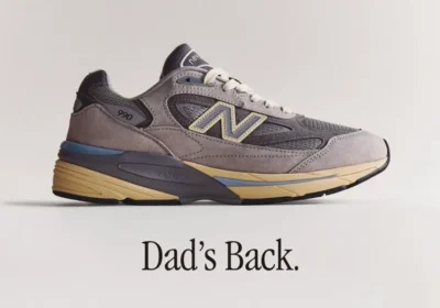New Balance 990v7 Made in USA Kool Grey U990GR7 - campagna Dads Back