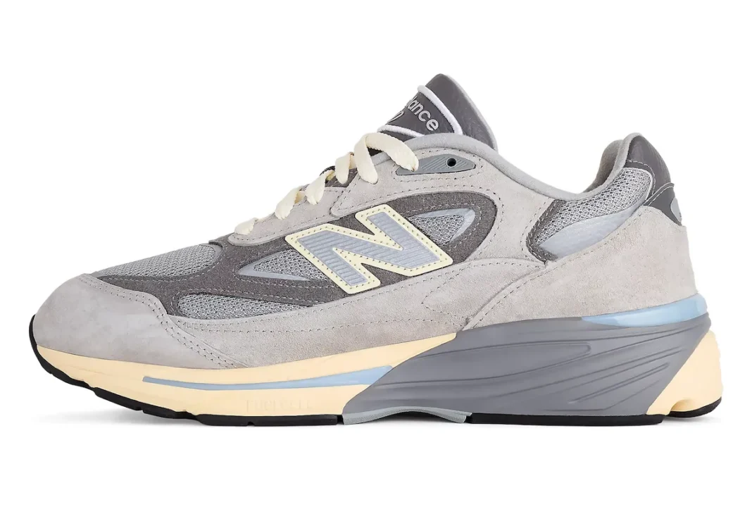 New Balance 990v7 Made in USA Kool Grey U990GR7 - vista laterale interna"