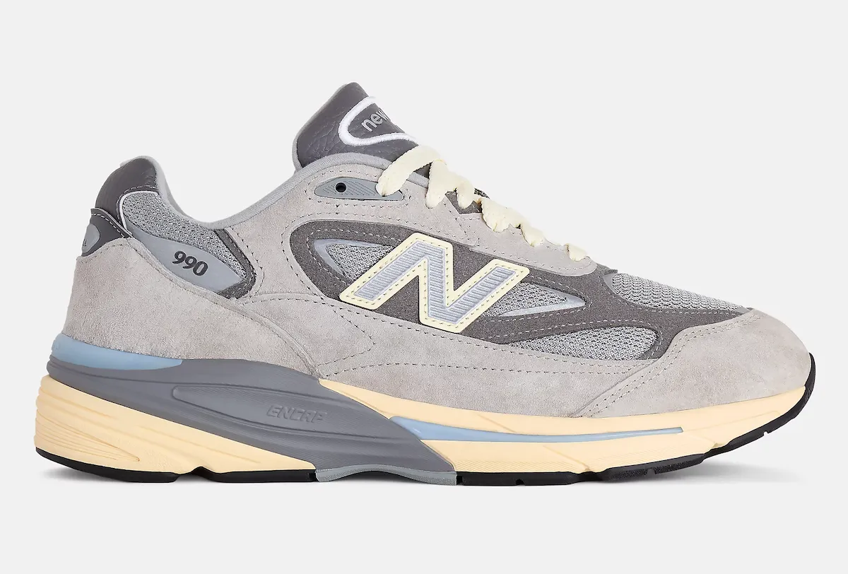 New Balance 990v7 Made in USA Kool Grey U990GR7 - vista laterale esterna"